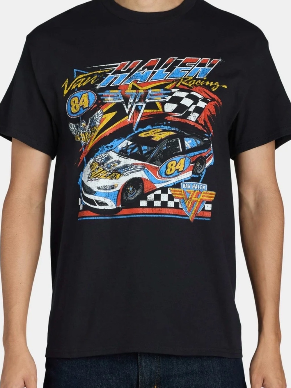 Van Halen Racing Graphic Short Sleeve Tee - Black